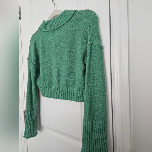 NWOT Urban Outfitters BDG Green Cropped Cardigan Sweater Size XS - Picture 10 of 11
